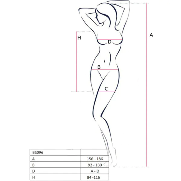 Bodystocking Bianco a Rete Sonya Taglia Unica 7