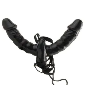 Strap-on Doppio Fetish Fantasy Vibrante nero