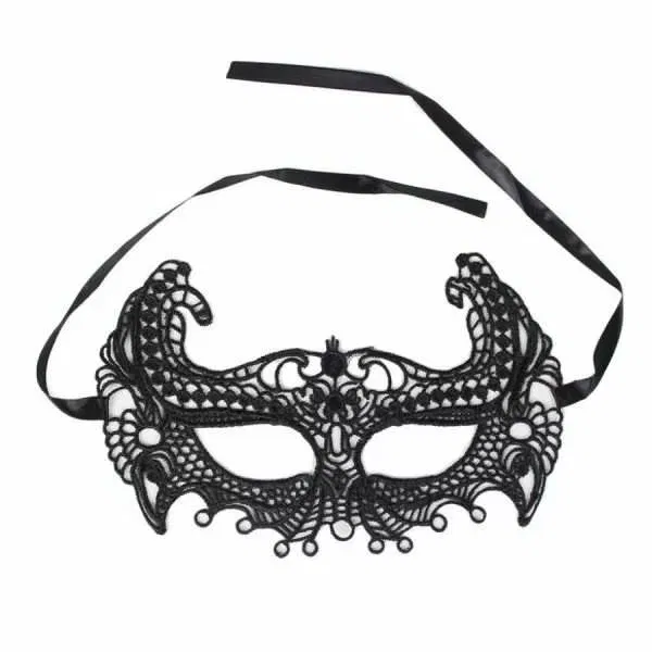 Maschera Sexy Nera Queen Lingerie – Taglia Unica
